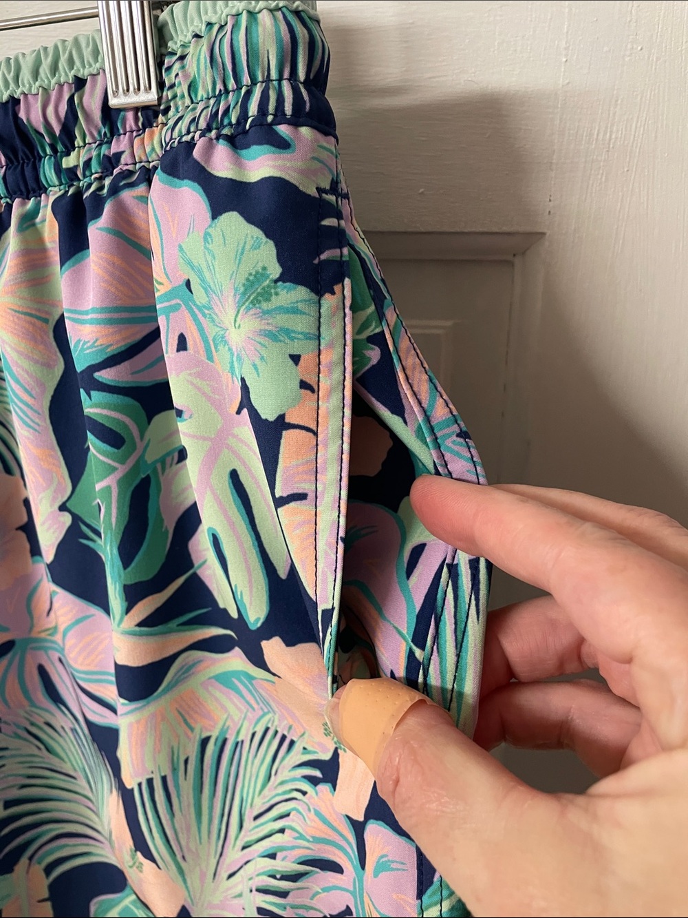 Chubbies The Night Faunas stretch swim trunks tropical leaf print men’s large - Picture 4 of 15